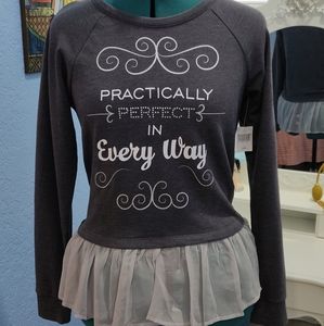 Disney Boutique Mary Poppins Grey Sweater Perfect
